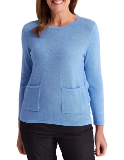 Cheapest 😉 Black Pepper Tami Knit Jumper Sail Blue 🌟