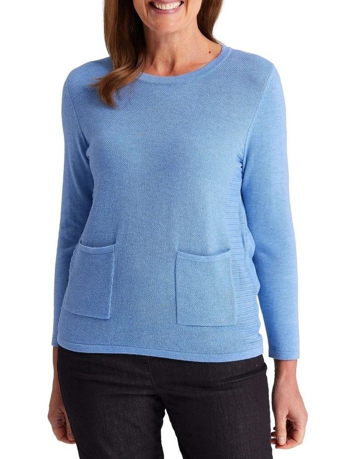 Cheapest π Black Pepper Tami Knit Jumper Sail Blue π 1 Cheapest π Black Pepper Tami Knit Jumper Sail Blue π