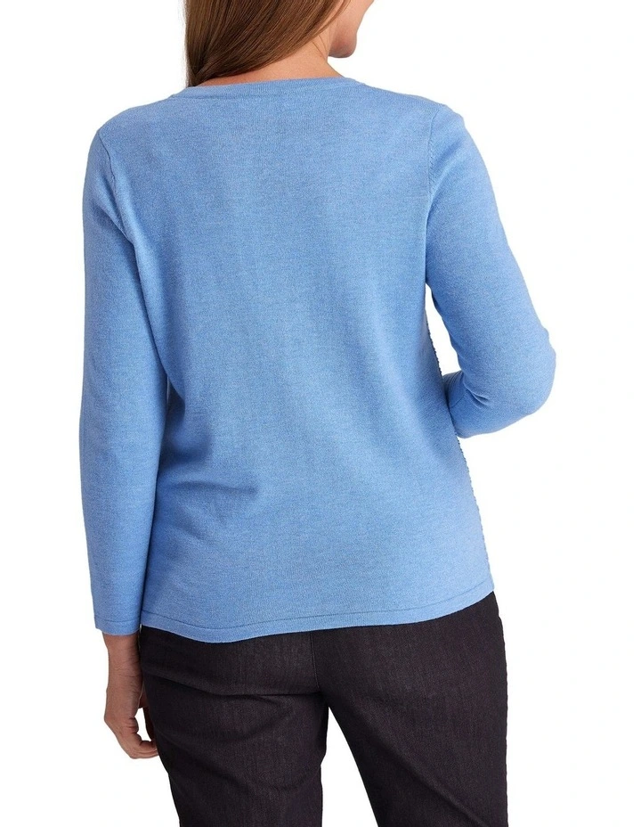 Cheapest π Black Pepper Tami Knit Jumper Sail Blue π 2 Cheapest π Black Pepper Tami Knit Jumper Sail Blue π - Image 2