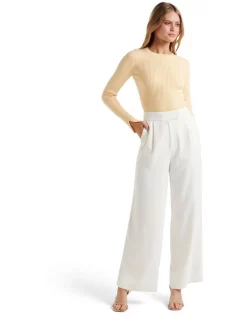 New ✨ Forever New Mya Crew Neck Knit Jumper In Yellow 👍 -Jumpsuits Store unnamed file 1472