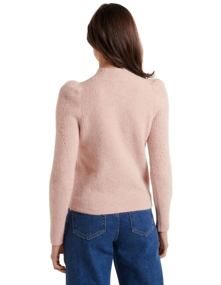 Promo 𧨠Forever New Lola Pointelle Knit Jumper Soft Pink ⨠2 Promo 𧨠Forever New Lola Pointelle Knit Jumper Soft Pink ⨠- Image 2