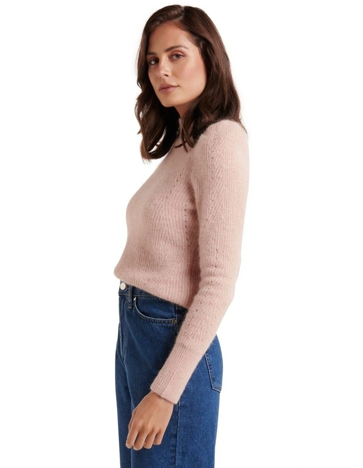 Promo 𧨠Forever New Lola Pointelle Knit Jumper Soft Pink ⨠3 Promo 𧨠Forever New Lola Pointelle Knit Jumper Soft Pink ⨠- Image 3