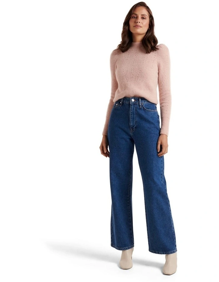 Promo 𧨠Forever New Lola Pointelle Knit Jumper Soft Pink ⨠5 Promo 𧨠Forever New Lola Pointelle Knit Jumper Soft Pink ⨠- Image 5