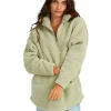 Best Sale ⭐ Billabong Keep Up Half Zip Jumper Green 🔥