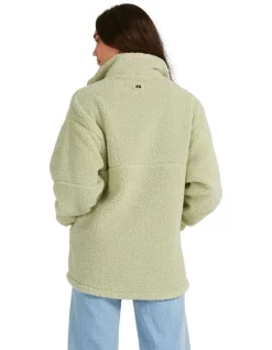 Best Sale ⭐ Billabong Keep Up Half Zip Jumper Green 🔥 -Jumpsuits Store unnamed file 1480