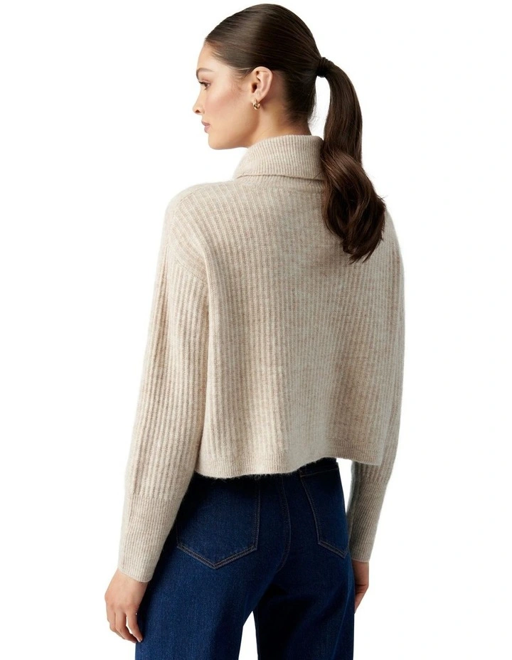 Best Sale β Forever New Petite Willow Petite Roll Neck Knit Jumper Oatmeal Marl π₯ 2 Best Sale β Forever New Petite Willow Petite Roll Neck Knit Jumper Oatmeal Marl π₯ - Image 2