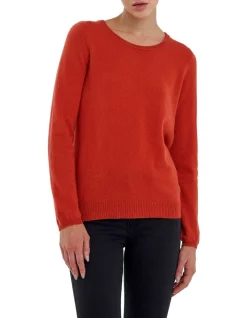 Outlet π Skin And Threads Cashmere Boyfriend Sweater Brown π€©