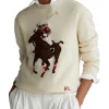 Best deal 🔥 Polo Ralph Lauren Polo Bear Embroidered Sweater White 👏
