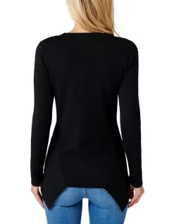 Hot Sale π Forever New Amelia Hanky Hem Knit Jumper Black β 6 Hot Sale π Forever New Amelia Hanky Hem Knit Jumper Black β -Jumpsuits Store unnamed file 1565