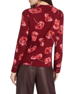 Deals 😍 David Lawrence Sierra Knit Sweater Burgundy 😍 -Jumpsuits Store unnamed file 1575