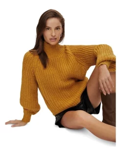 Hot Sale 🤩 Y.A.S Dria Knit Pullover Harvest Gold 🌟 -Jumpsuits Store unnamed file 1584