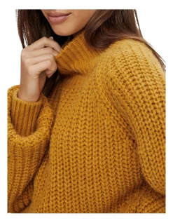 Hot Sale 🤩 Y.A.S Dria Knit Pullover Harvest Gold 🌟 -Jumpsuits Store unnamed file 1585