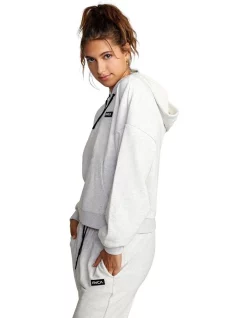 New 🎁 RVCA VA Essential Hoodie In Snow Marle 🎁 -Jumpsuits Store unnamed file 162