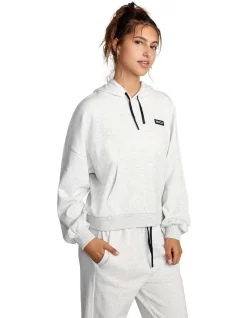 New 🎁 RVCA VA Essential Hoodie In Snow Marle 🎁 -Jumpsuits Store unnamed file 163