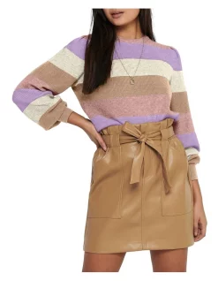 Best Sale ❤️ ONLY Katia Long Sleeve Knit Jumper Sepia Rose 👍 -Jumpsuits Store unnamed file 1712