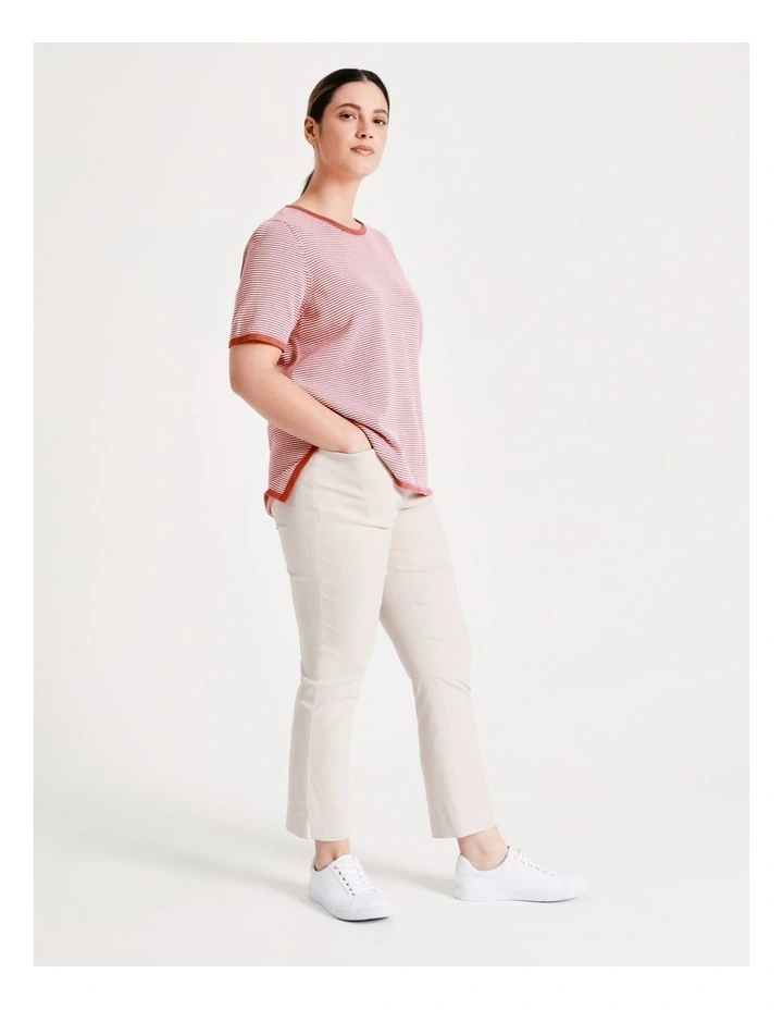 Cheapest π Regatta Short Sleeve Stripe Jumper In Mineral Red/Ivory π 4 Cheapest π Regatta Short Sleeve Stripe Jumper In Mineral Red/Ivory π - Image 4