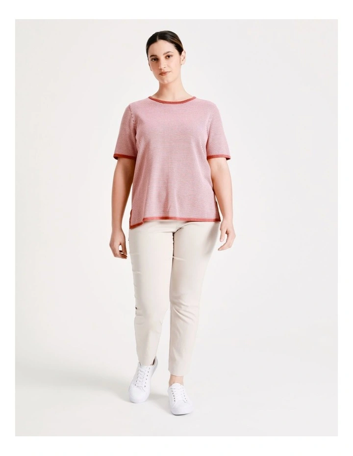 Cheapest π Regatta Short Sleeve Stripe Jumper In Mineral Red/Ivory π 7 Cheapest π Regatta Short Sleeve Stripe Jumper In Mineral Red/Ivory π - Image 7