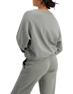 Best Pirce 💯 Bonds Lounge Terry Pullover In Moss Stone 😀 -Jumpsuits Store unnamed file 172