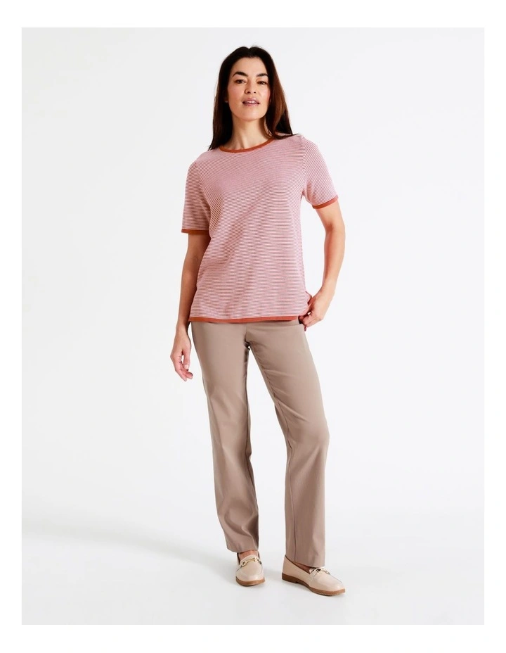 Cheap π Regatta Short Sleeve Stripe Jumper In Mineral Red/Ivory π 7 Cheap π Regatta Short Sleeve Stripe Jumper In Mineral Red/Ivory π - Image 7