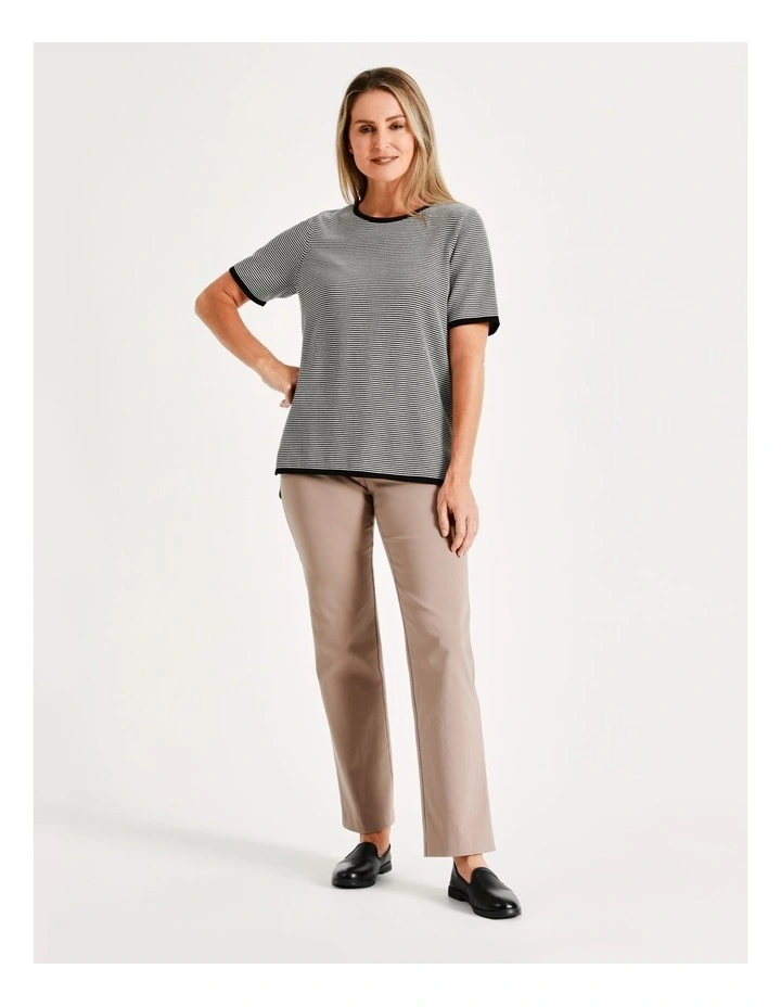 Wholesale ❤️ Regatta Short Sleeve Stripe Jumper In Black/Ivory ✔️ 2 Wholesale ❤️ Regatta Short Sleeve Stripe Jumper In Black/Ivory ✔️ - Image 2