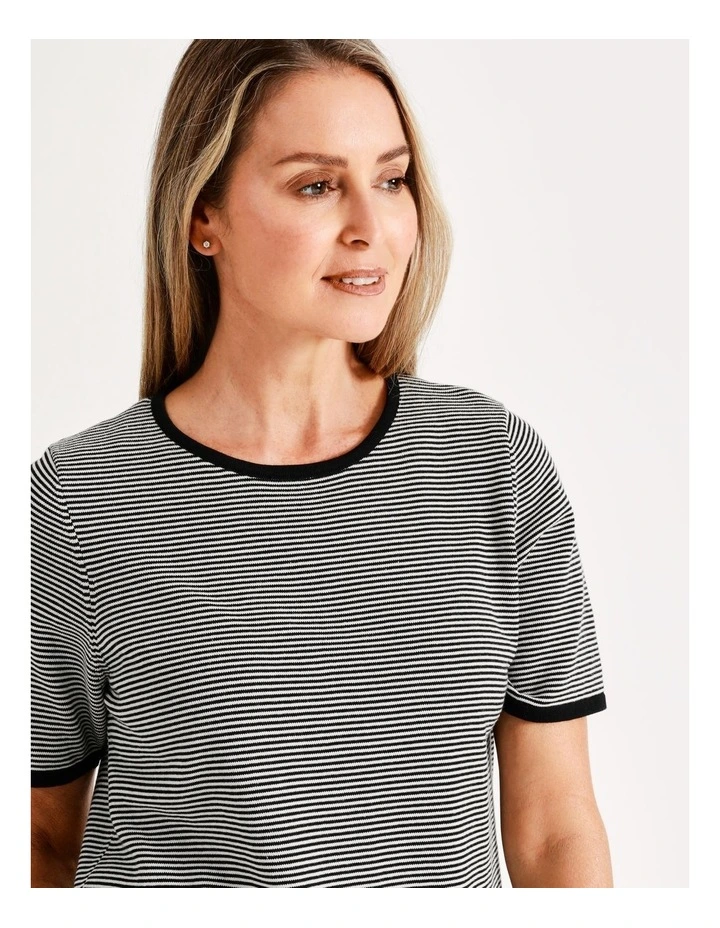 Wholesale ❤️ Regatta Short Sleeve Stripe Jumper In Black/Ivory ✔️ 4 Wholesale ❤️ Regatta Short Sleeve Stripe Jumper In Black/Ivory ✔️ - Image 4