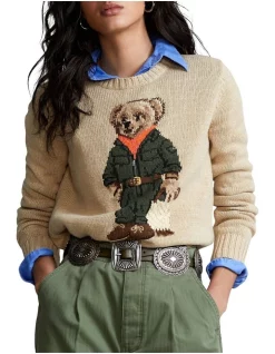 Top 10 π₯° Polo Ralph Lauren Jumpsuit Polo Bear Cotton-Blend Sweater In Beige β