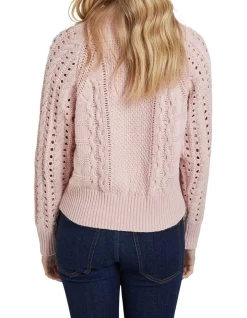 Buy 😉 Oxford Jane Cable Knit In Pink 👏 -Jumpsuits Store unnamed file 1740