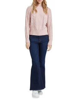 Buy 😉 Oxford Jane Cable Knit In Pink 👏 -Jumpsuits Store unnamed file 1742