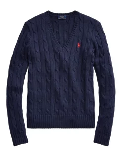 New 🔥 Polo Ralph Lauren Cable-Knit V-Neck Sweater 🔥 -Jumpsuits Store unnamed file 1762