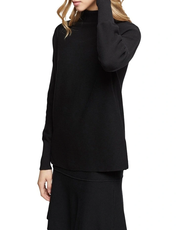 Budget π Oxford Paula Funnel Neck Knit Black π― 2 Budget π Oxford Paula Funnel Neck Knit Black π― - Image 2