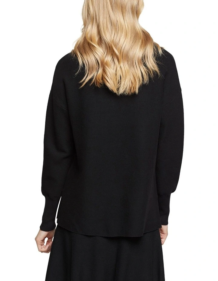 Budget π Oxford Paula Funnel Neck Knit Black π― 3 Budget π Oxford Paula Funnel Neck Knit Black π― - Image 3
