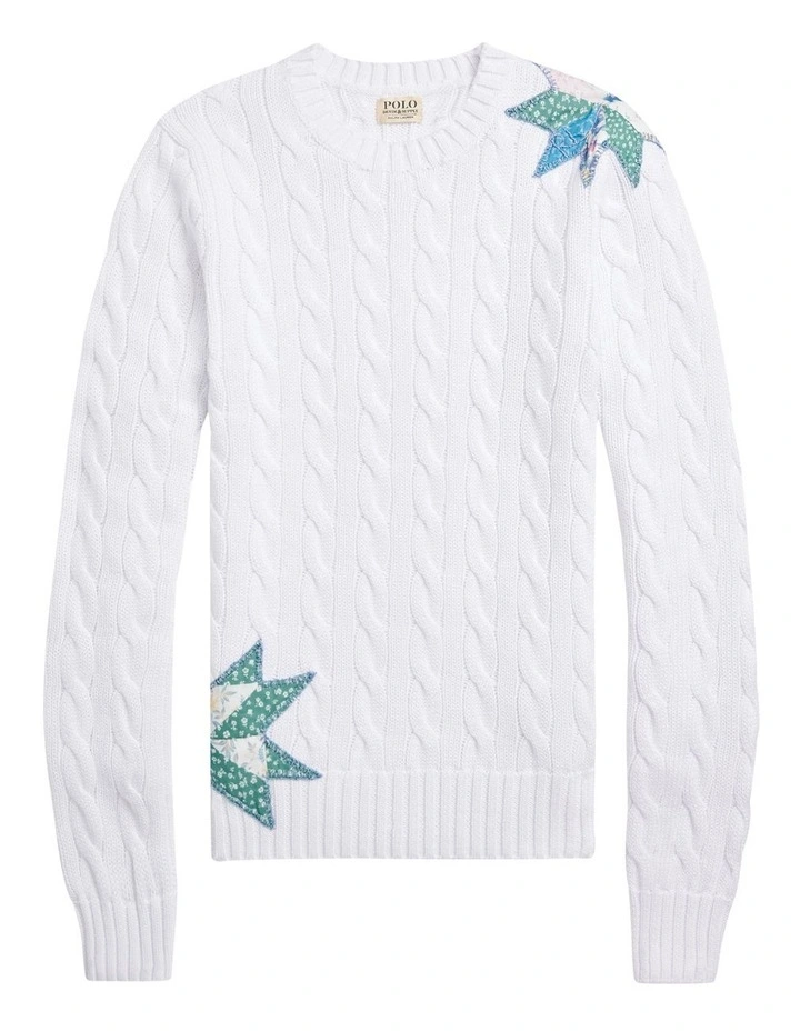 Cheapest 𧨠Polo Ralph Lauren Quilted-Motif Cable-Knit Cotton Sweater In White β 4 Cheapest 𧨠Polo Ralph Lauren Quilted-Motif Cable-Knit Cotton Sweater In White β - Image 4