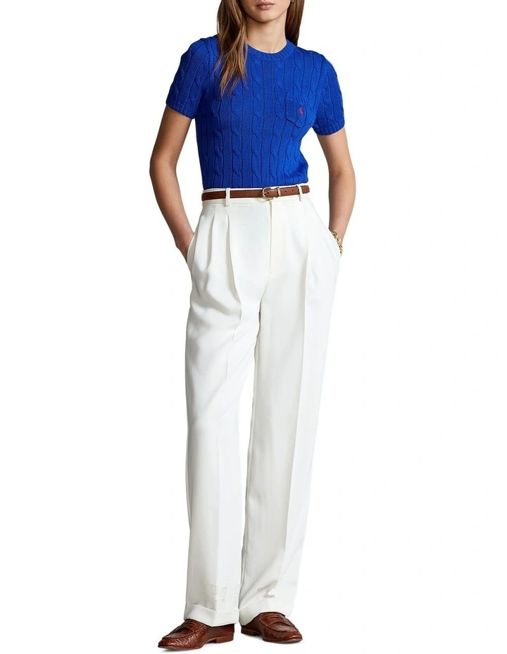 Cheapest π Polo Ralph Lauren Cable-Knit Short-Sleeve Sweater In Blue π 3 Cheapest π Polo Ralph Lauren Cable-Knit Short-Sleeve Sweater In Blue π - Image 3