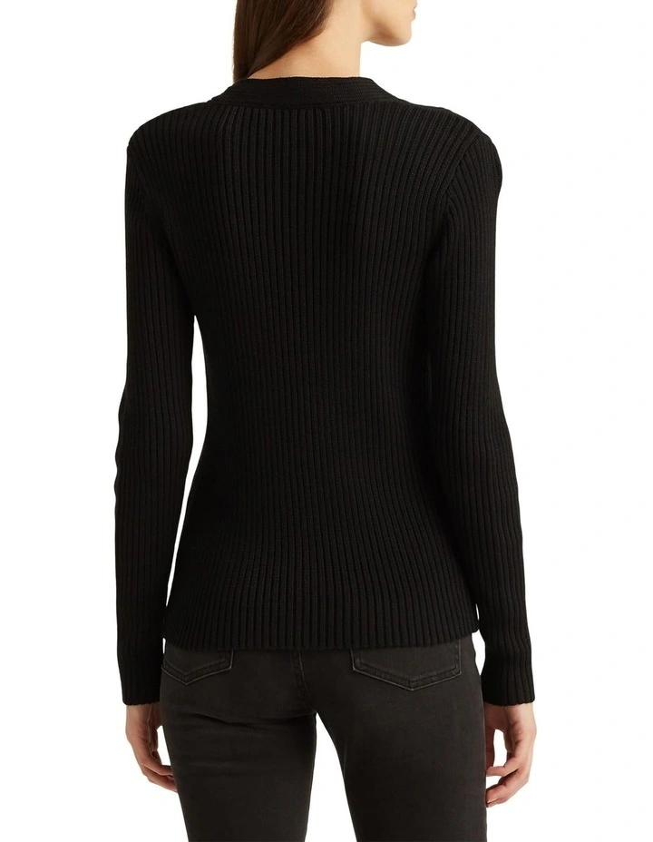 Brand new π Lauren Ralph Lauren Cable Cotton-Blend Sweater In Black π€© 2 Brand new π Lauren Ralph Lauren Cable Cotton-Blend Sweater In Black π€© - Image 2