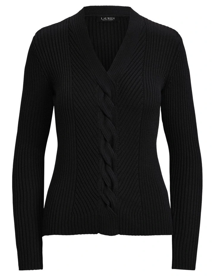 Brand new π Lauren Ralph Lauren Cable Cotton-Blend Sweater In Black π€© 4 Brand new π Lauren Ralph Lauren Cable Cotton-Blend Sweater In Black π€© - Image 4