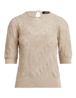 Wholesale π Lauren Ralph Lauren Chevron Pointelle Linen Sweater In Tan Brown π 7 Wholesale π Lauren Ralph Lauren Chevron Pointelle Linen Sweater In Tan Brown π -Jumpsuits Store unnamed file 1831