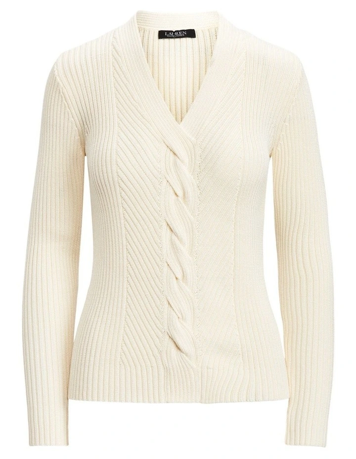 Outlet β Lauren Ralph Lauren Cable Cotton-Blend Sweater In Cream π 4 Outlet β Lauren Ralph Lauren Cable Cotton-Blend Sweater In Cream π - Image 4