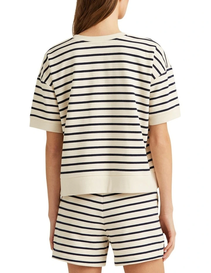 Coupon ❤️ Lauren Ralph Lauren Striped Short-Sleeve Pullover In Cream ⭐ 2 Coupon ❤️ Lauren Ralph Lauren Striped Short-Sleeve Pullover In Cream ⭐ - Image 2