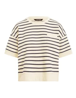 Coupon ❤️ Lauren Ralph Lauren Striped Short-Sleeve Pullover In Cream ⭐ 7 Coupon ❤️ Lauren Ralph Lauren Striped Short-Sleeve Pullover In Cream ⭐ -Jumpsuits Store unnamed file 1839