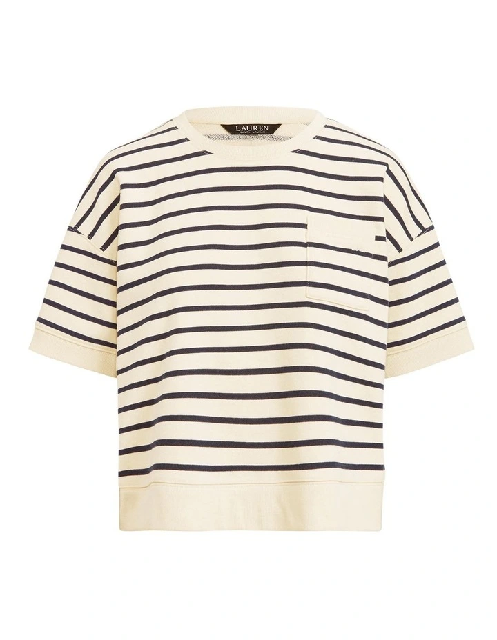Coupon ❤️ Lauren Ralph Lauren Striped Short-Sleeve Pullover In Cream ⭐ 4 Coupon ❤️ Lauren Ralph Lauren Striped Short-Sleeve Pullover In Cream ⭐ - Image 4