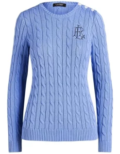 Budget 𧨠Lauren Ralph Lauren Button-Trim Cable-Knit Sweater In Blue π 7 Budget 𧨠Lauren Ralph Lauren Button-Trim Cable-Knit Sweater In Blue π -Jumpsuits Store unnamed file 1843
