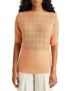 Coupon π Lauren Ralph Lauren Cable-Knit Linen Sweater π