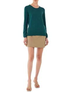 Outlet 👏 Skin And Threads Cashmere Boyfriend Sweater In Green ⭐ -Jumpsuits Store unnamed file 1854