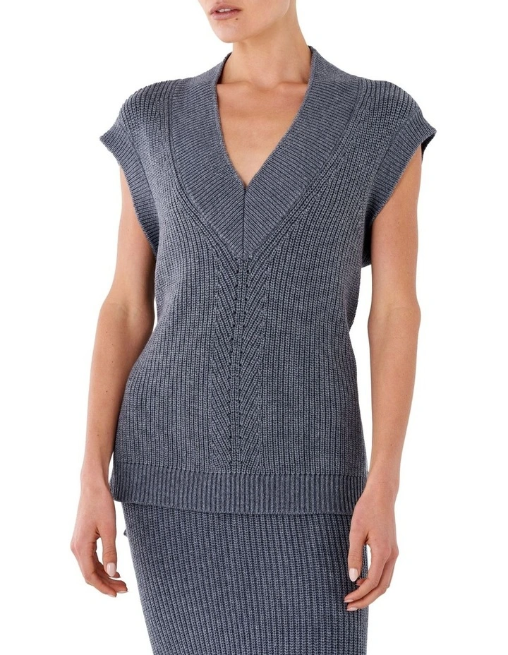 Brand new π€© Skin And Threads Knitted Vest In Grey Marle π 2 Brand new π€© Skin And Threads Knitted Vest In Grey Marle π - Image 2