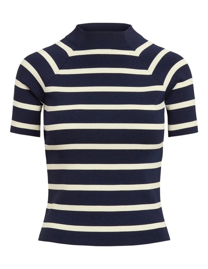 Coupon π― Lauren Ralph Lauren Striped Short Sleeve Sweater In Navy Blue π― 4 Coupon π― Lauren Ralph Lauren Striped Short Sleeve Sweater In Navy Blue π― - Image 4