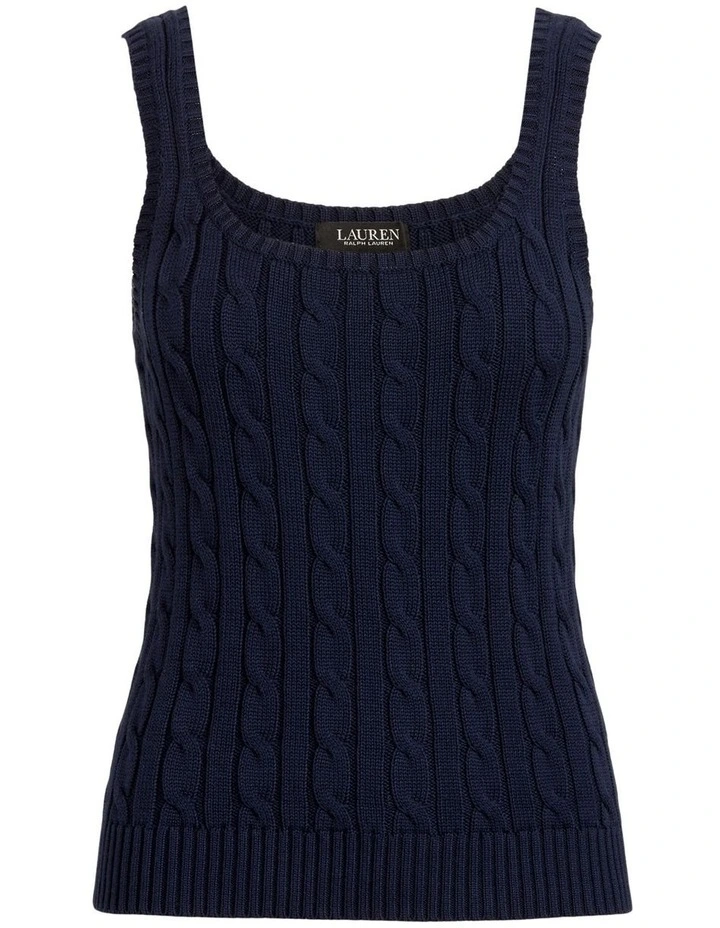 Best Pirce β Lauren Ralph Lauren Cable-Knit Sleeveless Sweater In Navy π 4 Best Pirce β Lauren Ralph Lauren Cable-Knit Sleeveless Sweater In Navy π - Image 4