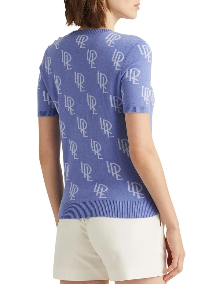 Cheapest π Lauren Ralph Lauren Logo Double-Knit Jacquard Sweater In Blue π₯ 2 Cheapest π Lauren Ralph Lauren Logo Double-Knit Jacquard Sweater In Blue π₯ - Image 2
