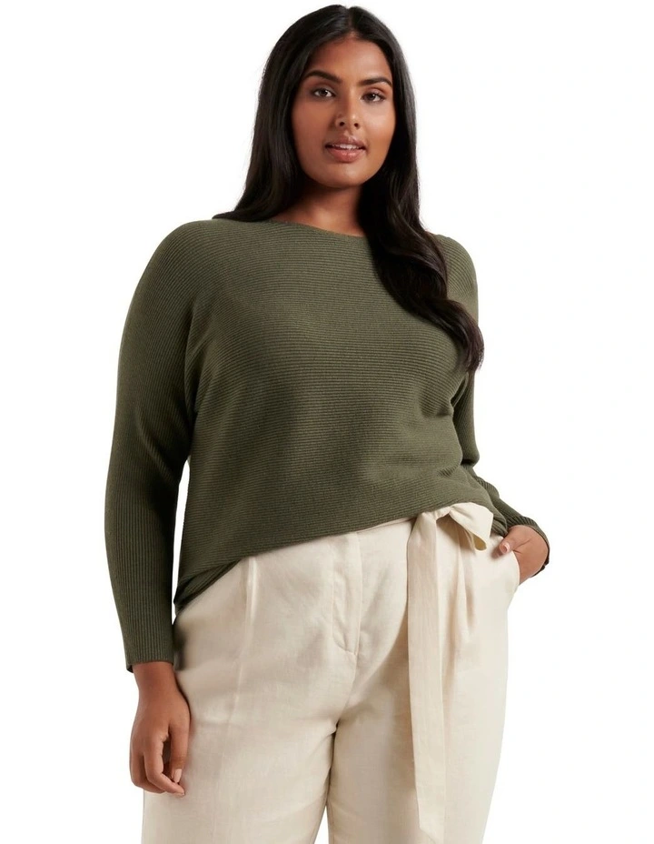 Discount ❤️ Forever New Curve Abbie Curve Essential Knit Top Forest Green ⌛ 1 Discount ❤️ Forever New Curve Abbie Curve Essential Knit Top Forest Green ⌛