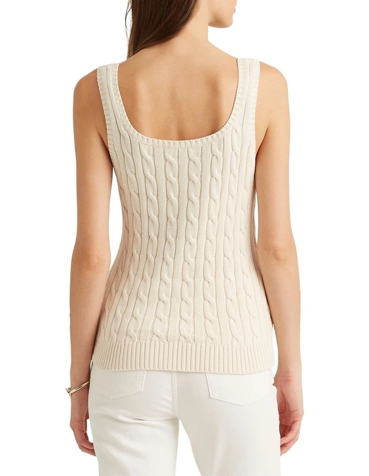 Outlet β Lauren Ralph Lauren Cable-Knit Sleeveless Sweater In Cream π€© 2 Outlet β Lauren Ralph Lauren Cable-Knit Sleeveless Sweater In Cream π€© - Image 2