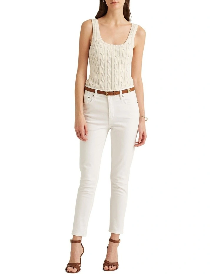 Outlet β Lauren Ralph Lauren Cable-Knit Sleeveless Sweater In Cream π€© 3 Outlet β Lauren Ralph Lauren Cable-Knit Sleeveless Sweater In Cream π€© - Image 3